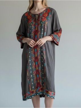 JOHNNY WAS 'Ornellia Weekend' 100% linen size L